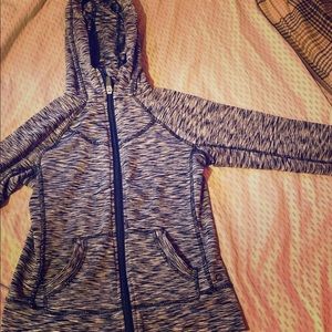 Black and white striped hoodie